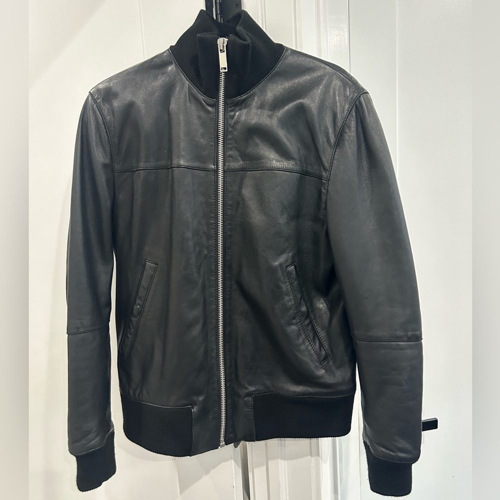 Zara men’s real leather jacket lambskin